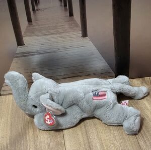 Vintage 2000 Ty Beanie Buddy Collection Righty the Elephant Plush